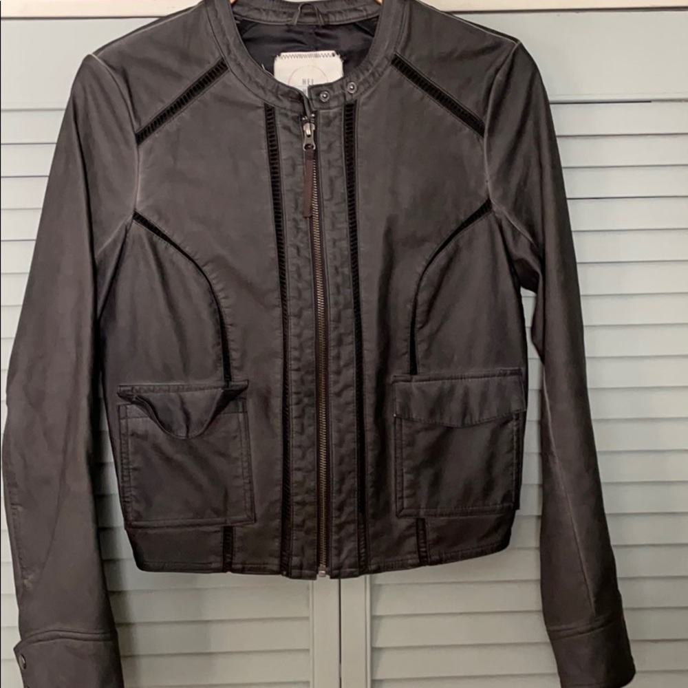 Black leather jacket!